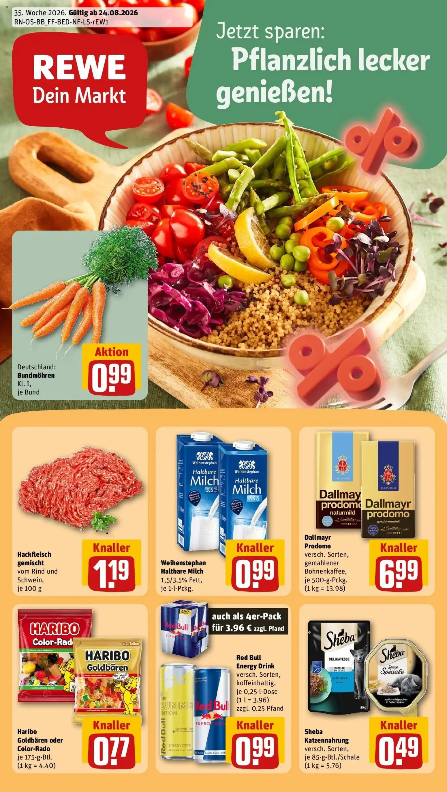 Vorschau von dem Prospekt des Geschäftes Rewe, gültig ab dem 24.08.2026
