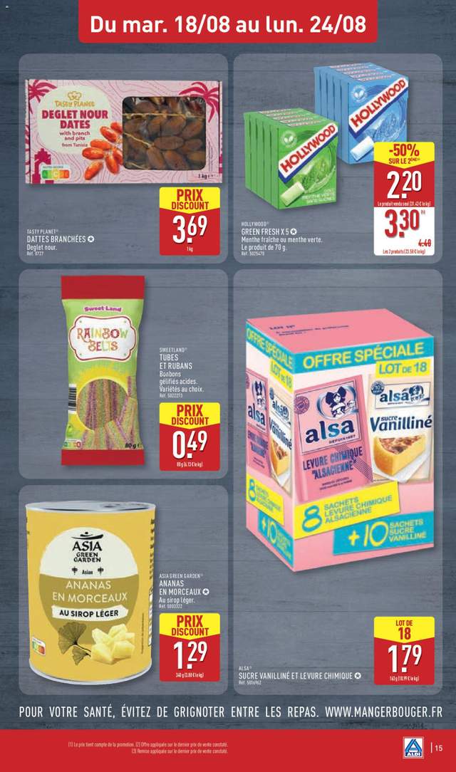 Nouveau catalogue Aldi à partir du 18/08