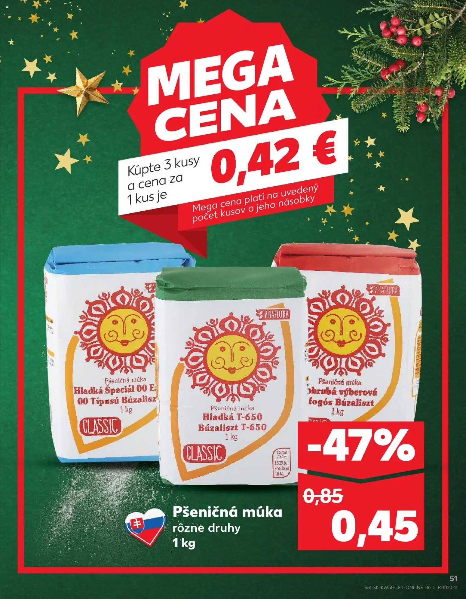 Náhľad Kaufland letáku platného od 11.12.2025 - Múka, Pšeničná múka