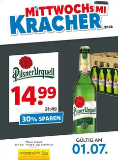 Vorschau von dem Prospekt des Geschäftes Getränkeland, gültig ab dem 01.07.2026