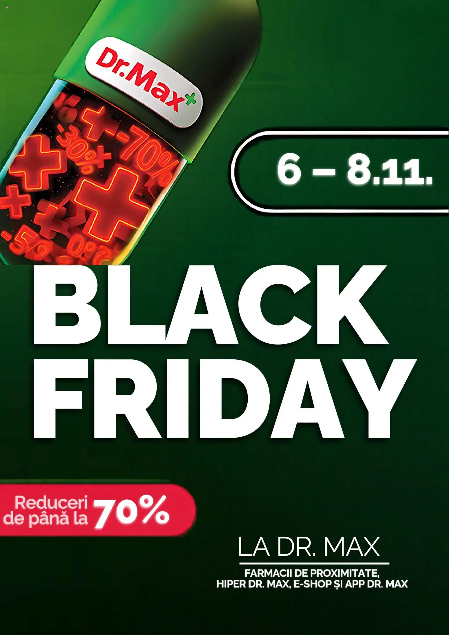 Previzualizarea de cataloage: Dr.Max Dr.Max Black Friday notificarea valabil de la 30.10.2026 - Black