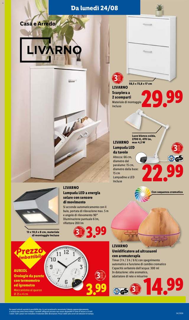 Nuovo volantino Lidl dal 20/08