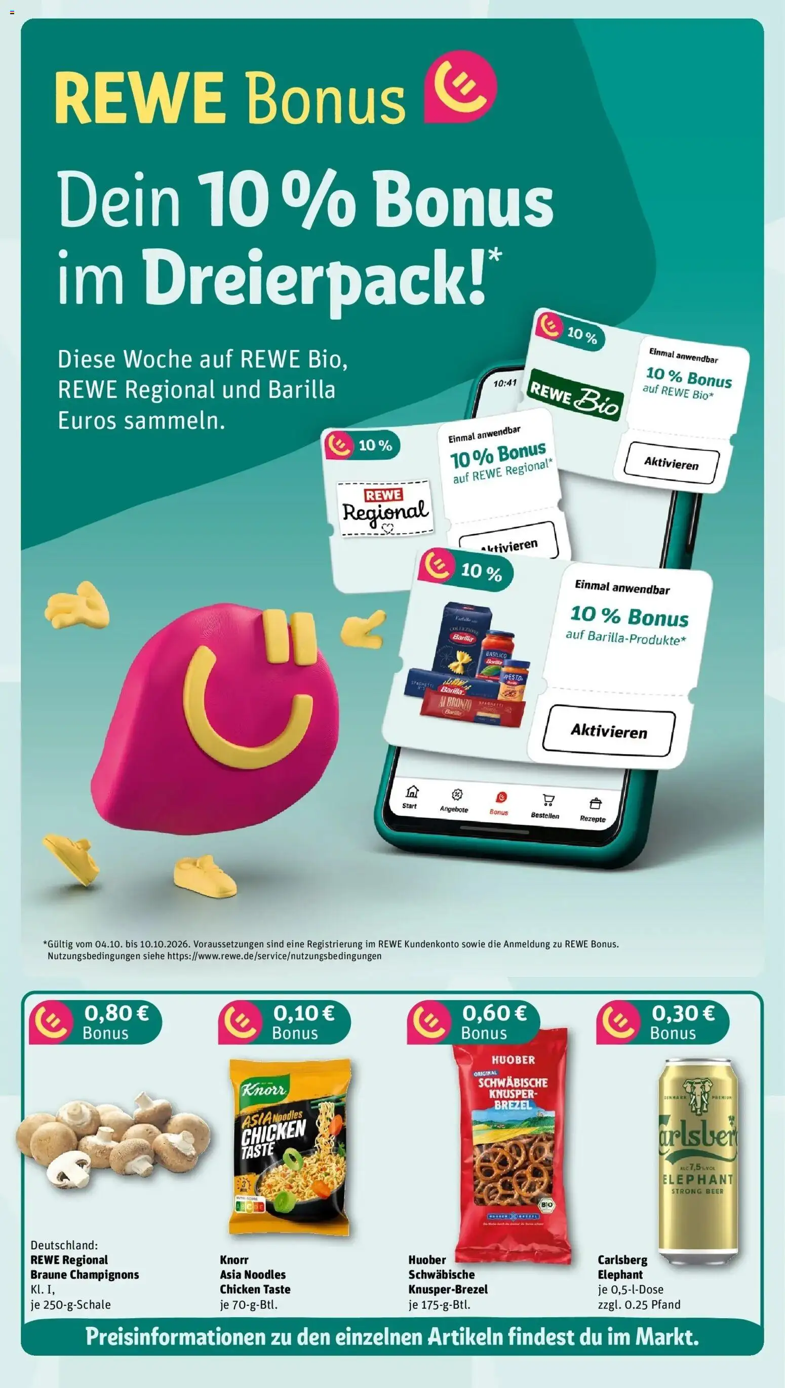 Vorschau von dem Prospekt des Geschäftes Rewe, gültig ab dem 05.10.2026