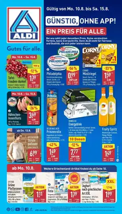 Vorschau von dem Prospekt des Geschäftes Aldi, gültig ab dem 10.08.2026
