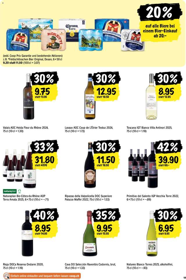 Neue Coop Aktionen ab 15.10.