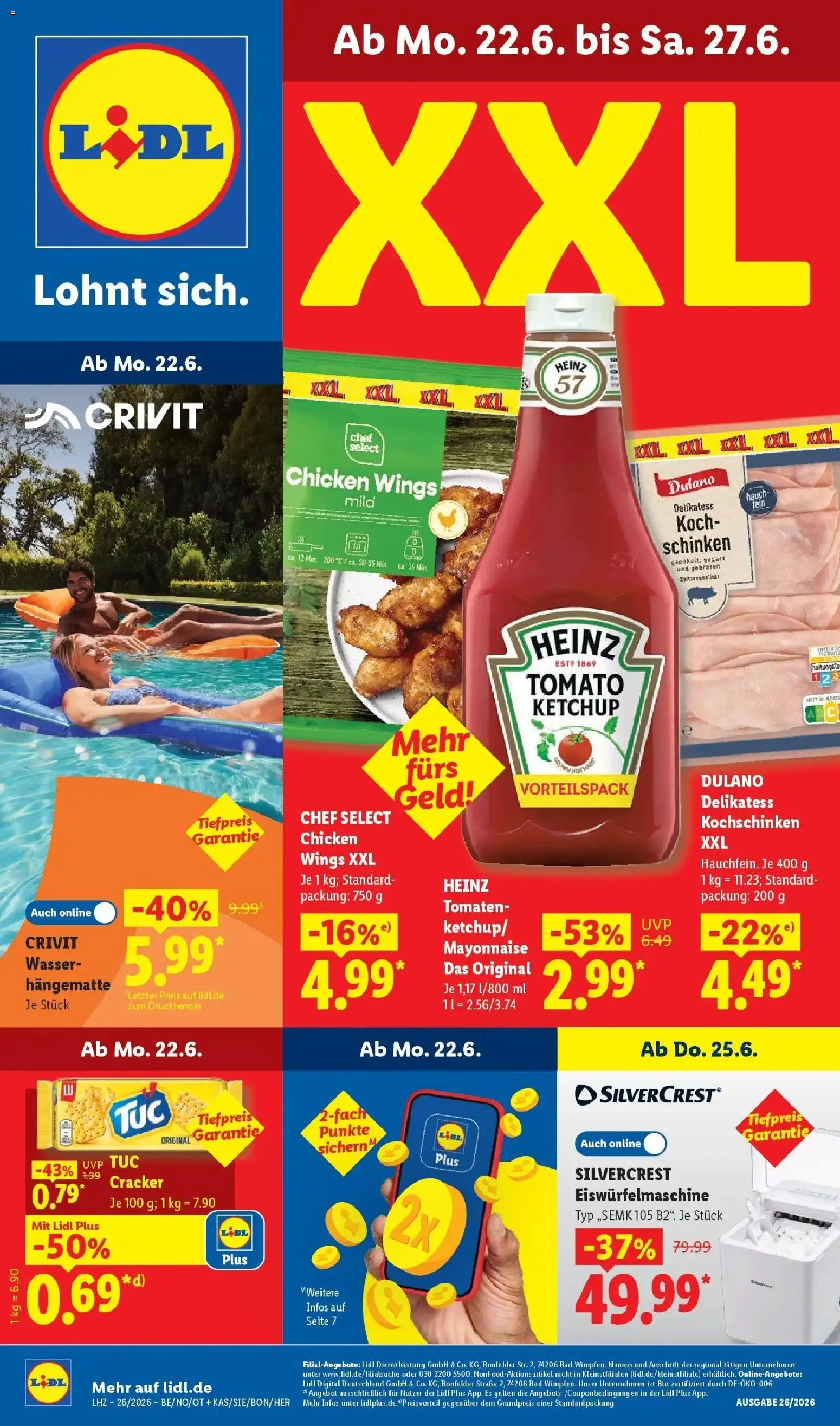 Vorschau von dem Prospekt des Geschäftes Lidl, gültig ab dem 21.06.2026