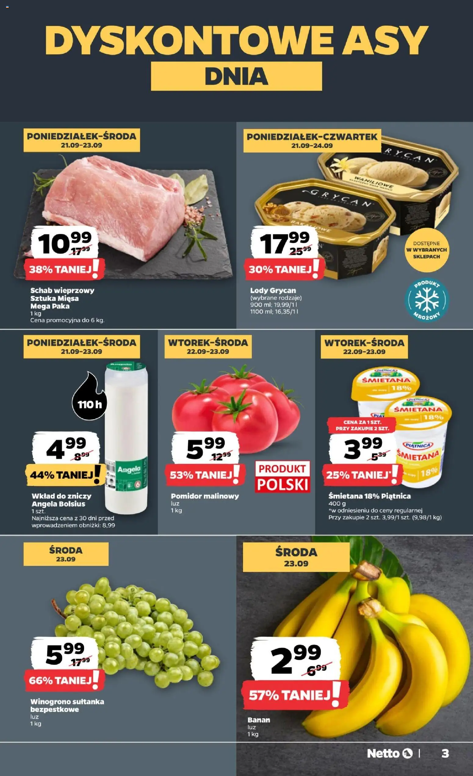 Pogląd gazetki "Netto gazetka od poniedziałku" ze sklepu Netto ważnej od 21.09.2026