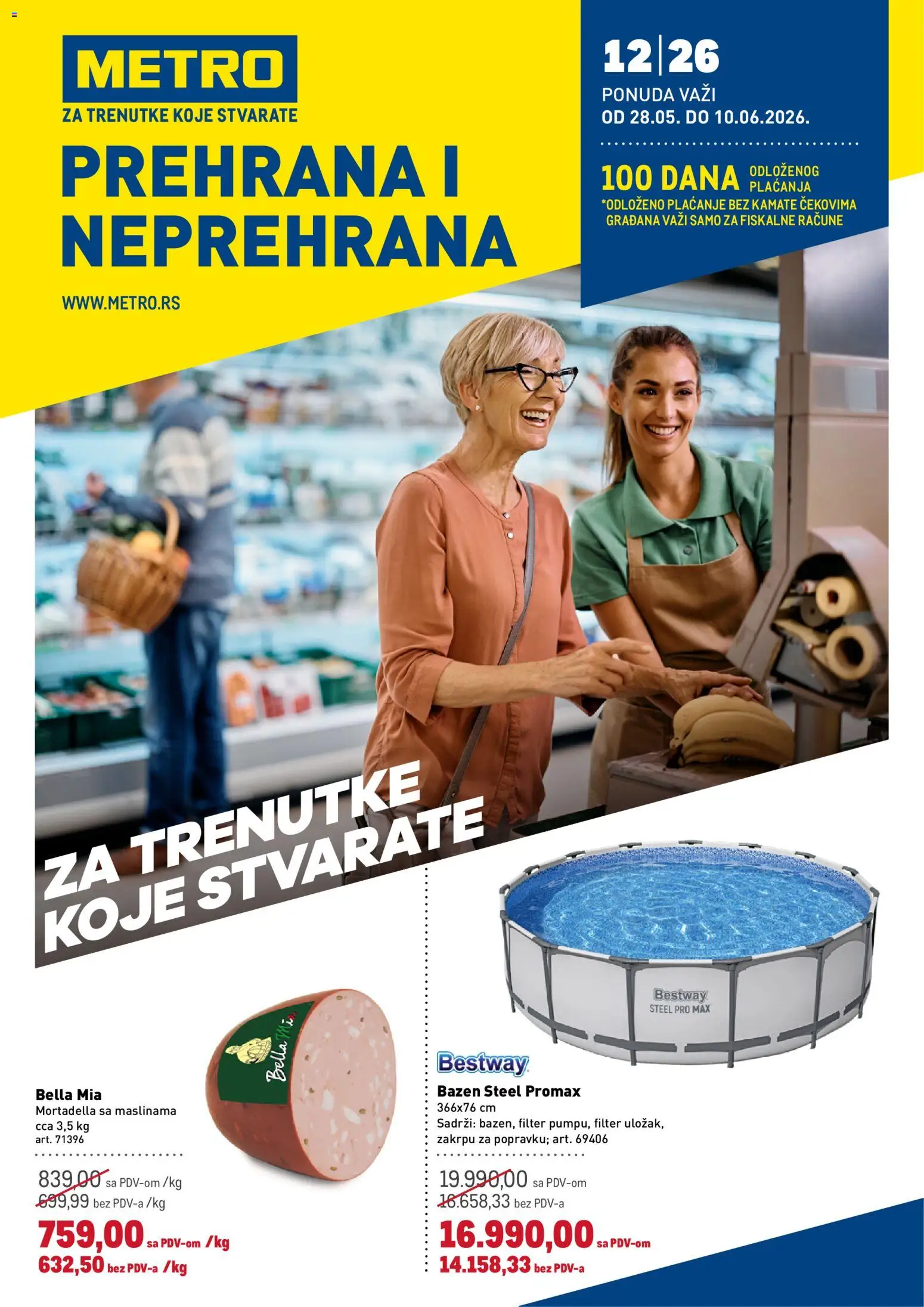 Pregled Metro kataloga - važi od 28.05.2026