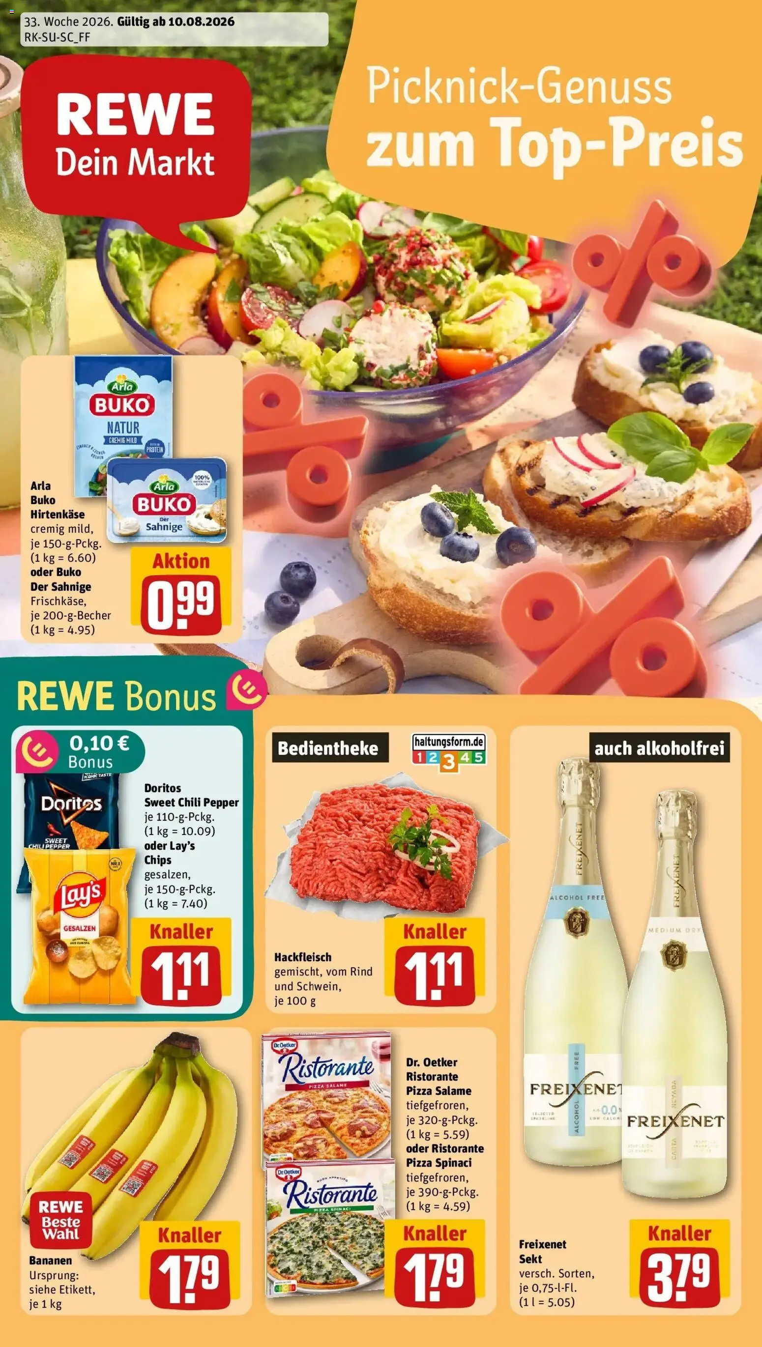 Vorschau von dem Prospekt des Geschäftes Rewe, gültig ab dem 10.08.2026