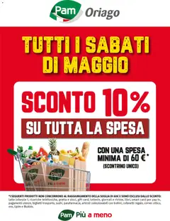 Anteprima dell'opuscolo PAM volantino Sconto 10% Oriago dal negozio PAM valido da 01/05/2026