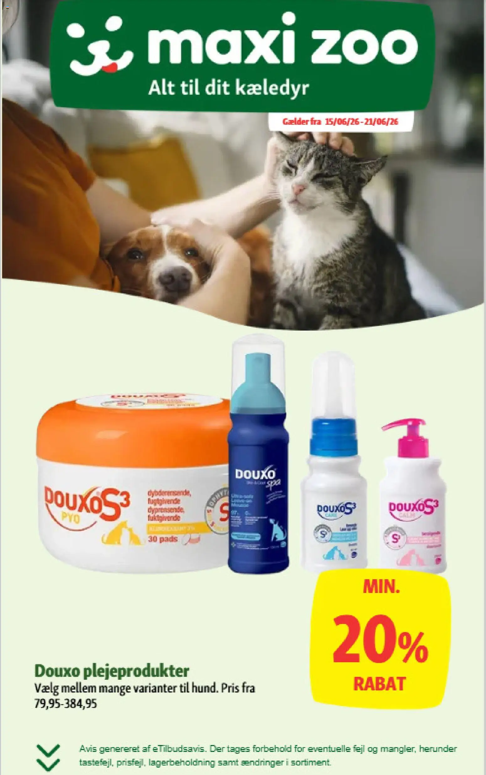 Eksempel på tilbudsavis Maxi Zoo - Tilbudsavis uge 25 fra butik Maxi Zoo gyldig fra 15/06/2026