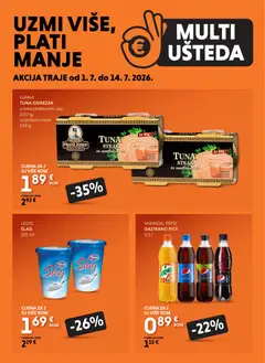 Pregled letka Studenac Multi Ušteda trgovine Studenac vrijedi od 01.07.2026