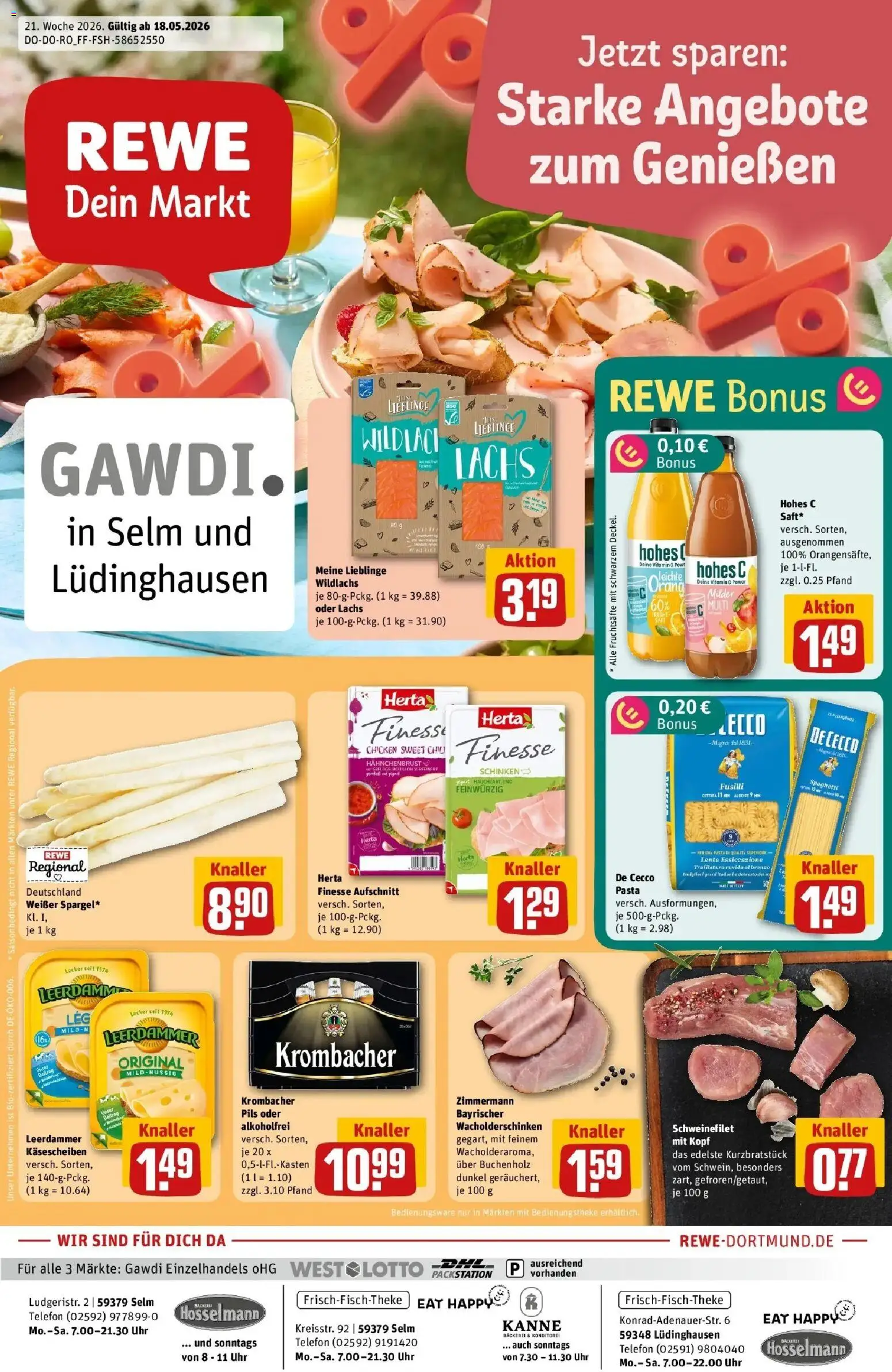 Vorschau von dem Prospekt des Geschäftes Rewe, gültig ab dem 17.05.2026