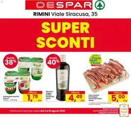 Anteprima dell'opuscolo Despar volantino Rimini dal negozio Despar valido da 06/08/2026