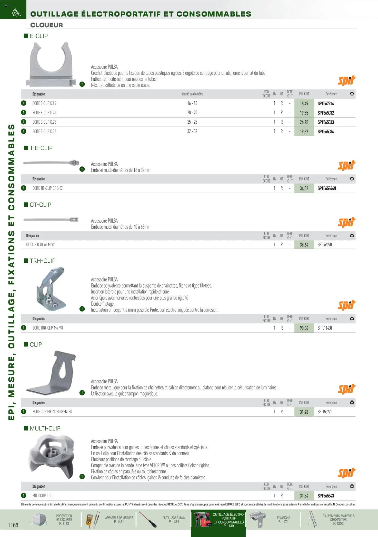 Prévisualisation de Brochure EPI, mesure, outillage, fixations et consommables du magasin Rexel formulaire valide 18/11/2025 - Tampon