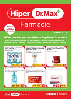 Previzualizarea de cataloage: Dr.Max Dr.Max Catalog Hiper-farmacii valabil de la 01.05.2026