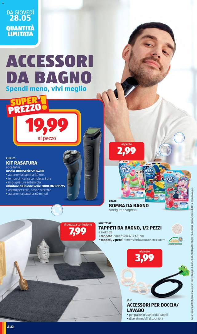 Nuovo volantino Aldi dal 25/05