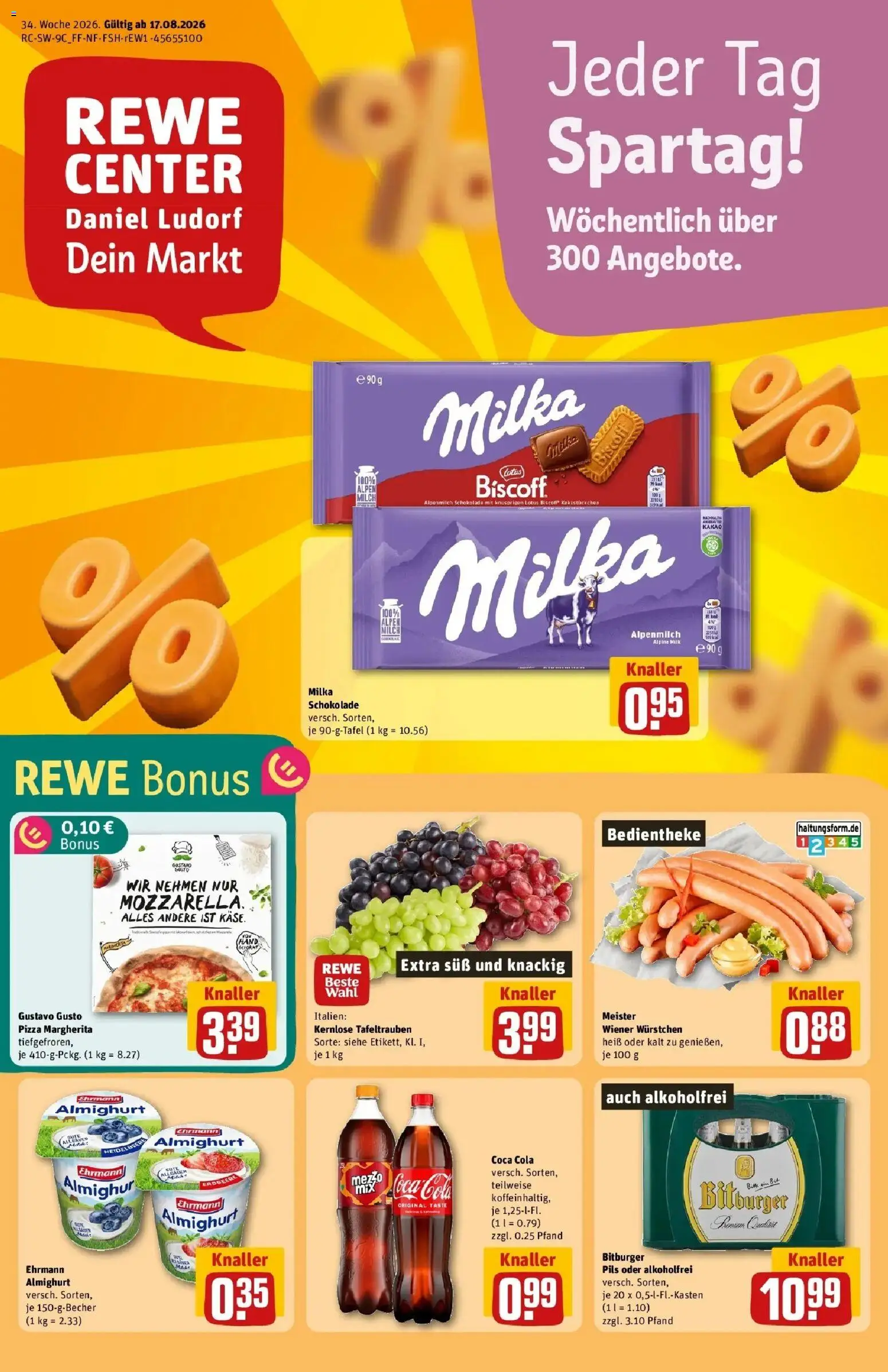 Vorschau von dem Prospekt des Geschäftes Rewe, gültig ab dem 17.08.2026