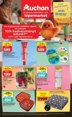 Auchan - Auchan Iskolakezdés ajánlatok megtekintése, amely érvényes 2026.08.21.-től
