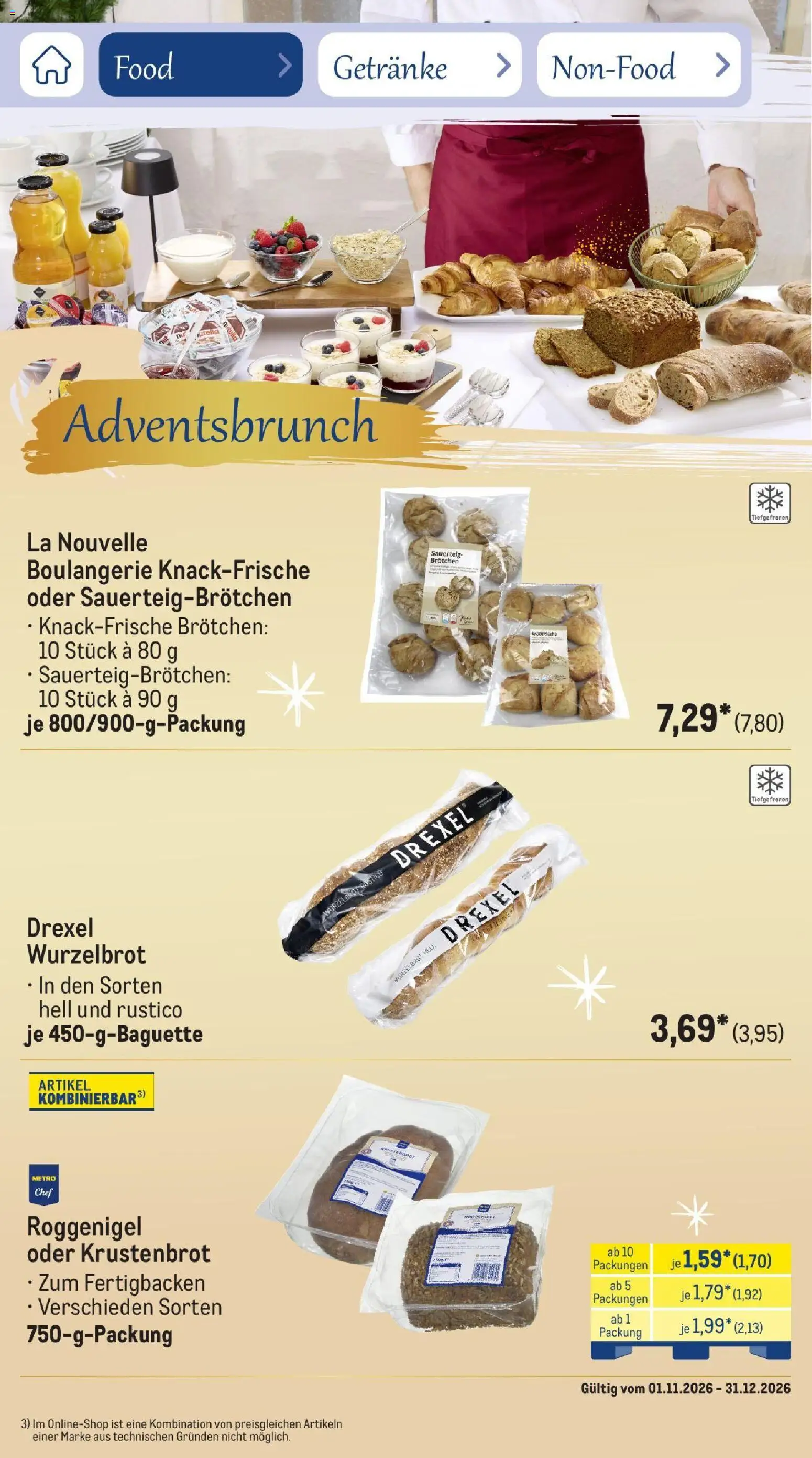 Vorschau von dem Prospekt des Geschäftes Metro, gültig ab dem 01.11.2026