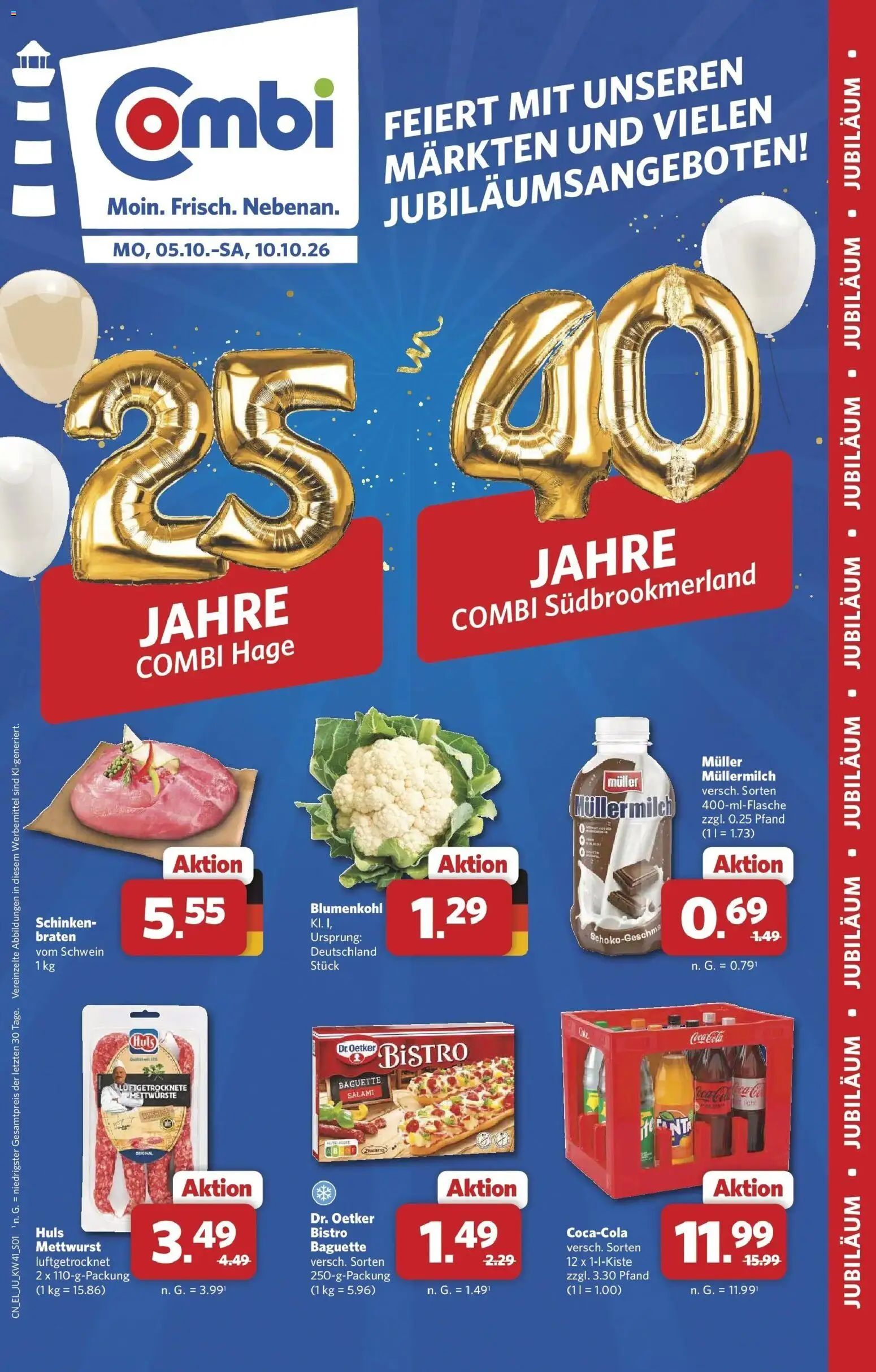 Vorschau von dem Prospekt des Geschäftes Combi, gültig ab dem 05.10.2026
