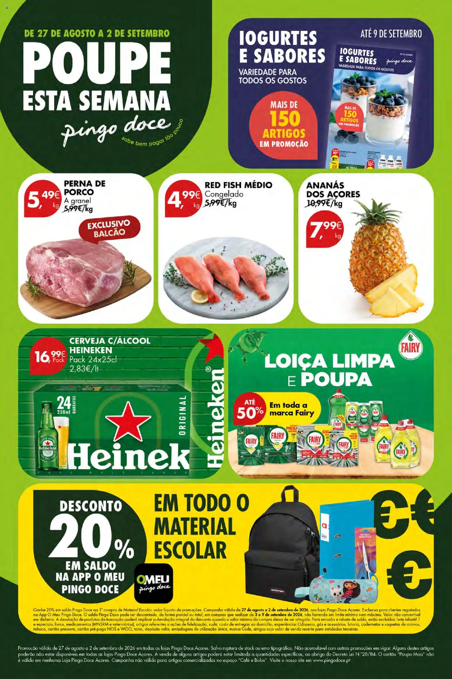 Pré-visualização do folheto da loja Pingo Doce válida a partir de 27/08/2026