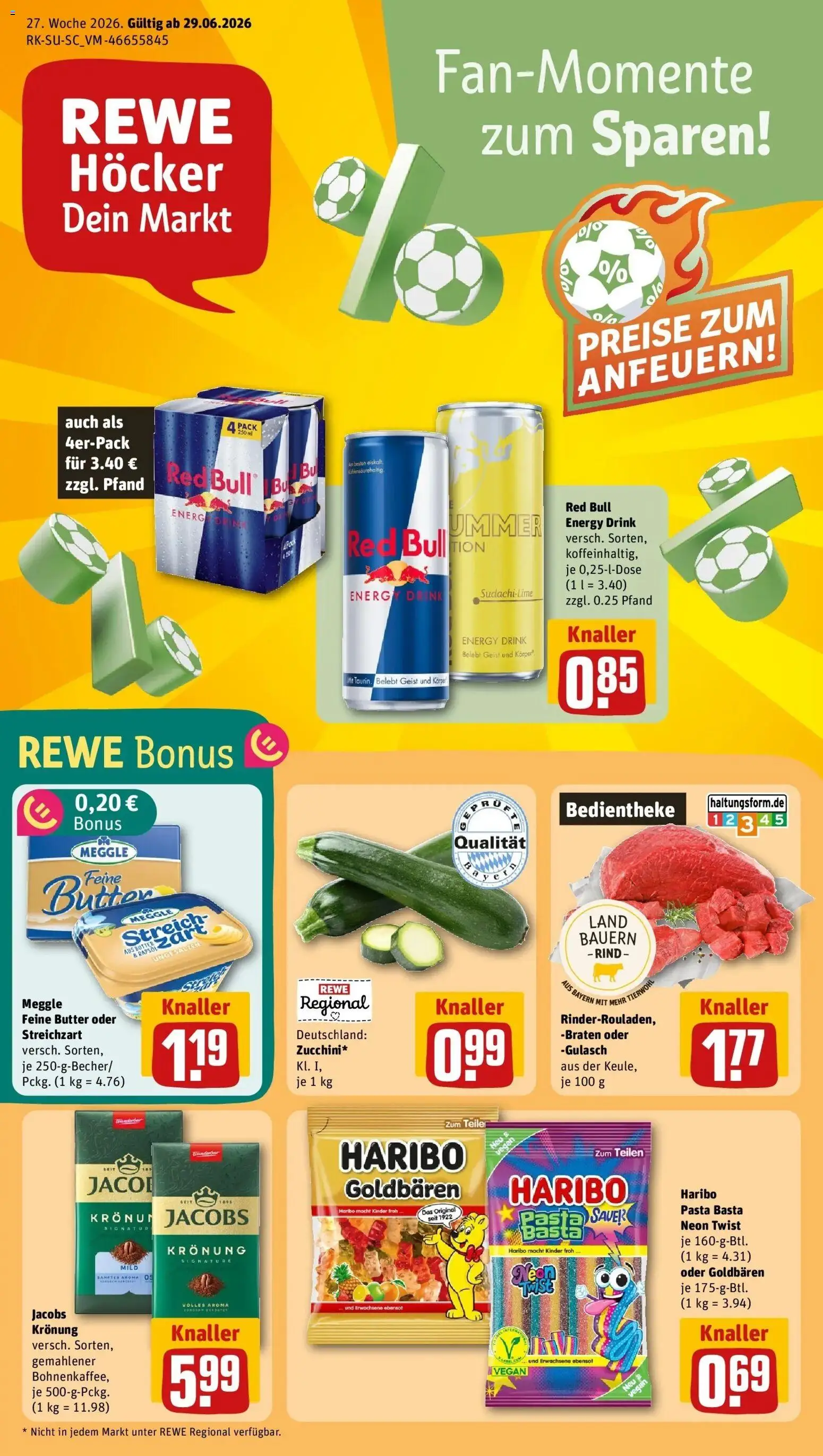 Vorschau von dem Prospekt des Geschäftes Rewe, gültig ab dem 29.06.2026