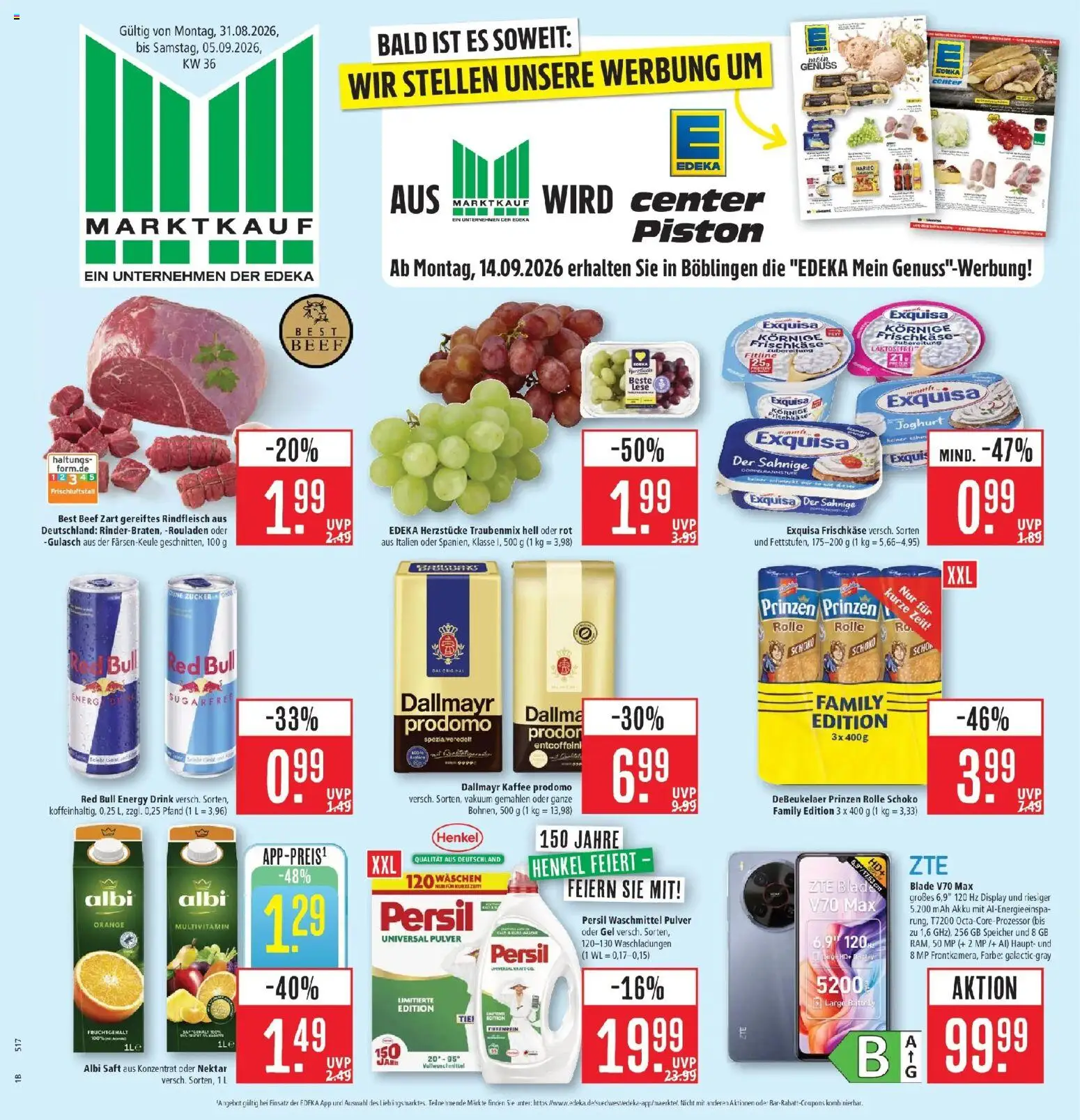 Vorschau von dem Prospekt des Geschäftes Marktkauf, gültig ab dem 31.08.2026