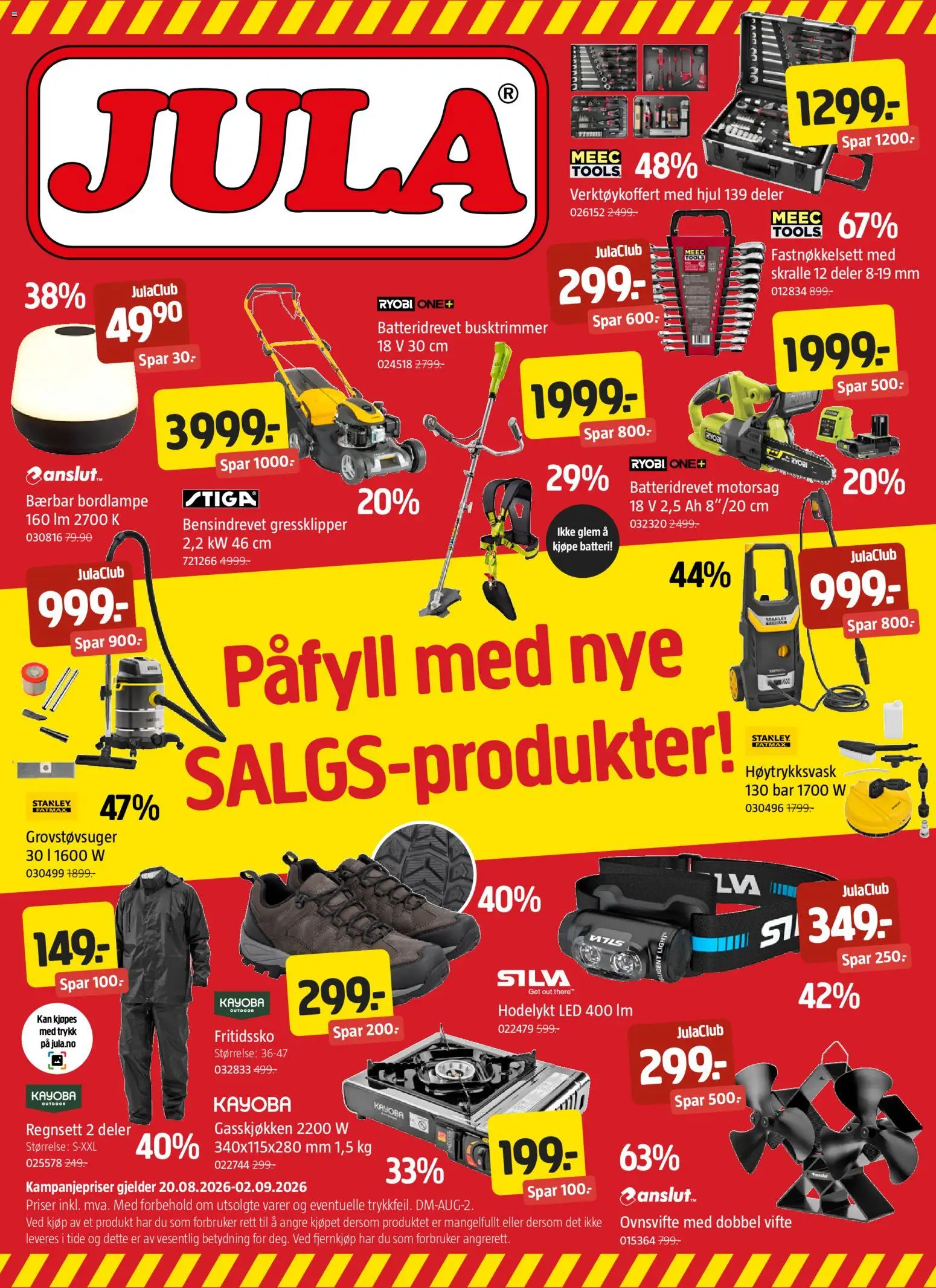 Forhåndsvis Jula kundeavis fra butikk Jula gyldig fra 20/08/2026