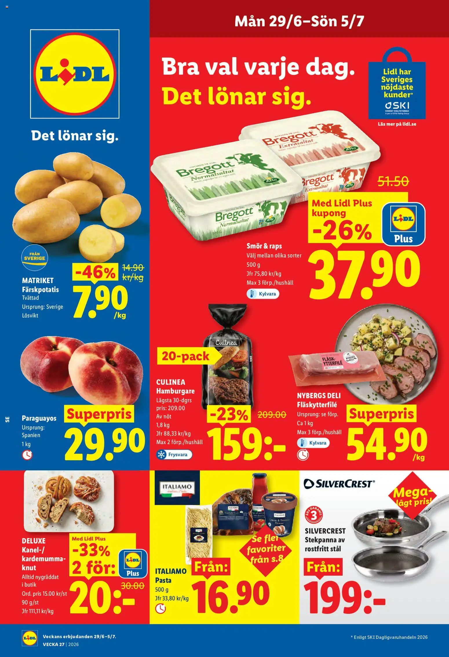 Förhandsgranska reklamblad Lidl erbjudanden från butik Lidl gäller från 29/06/2026