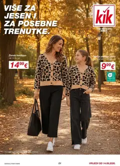 Pregled letka Kik Katalog trgovine Kik vrijedi od 14.09.2026