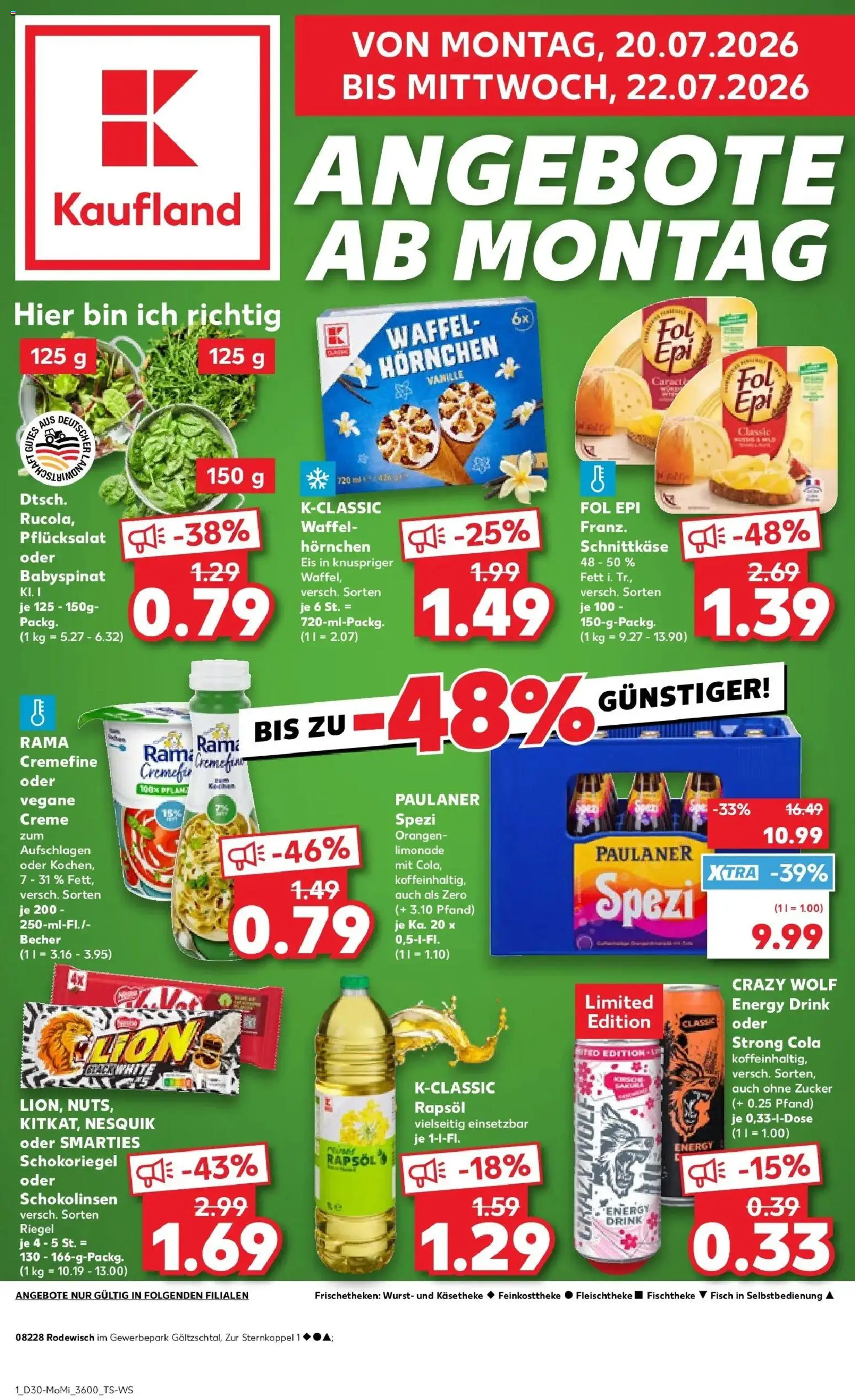 Vorschau von dem Prospekt des Geschäftes Kaufland, gültig ab dem 20.07.2026