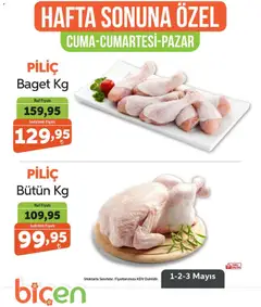 Biçen Market Biçen Market - Hafta Sonuna Özel - Piliç 01.05.2026 - Broşürünün önizlemesi