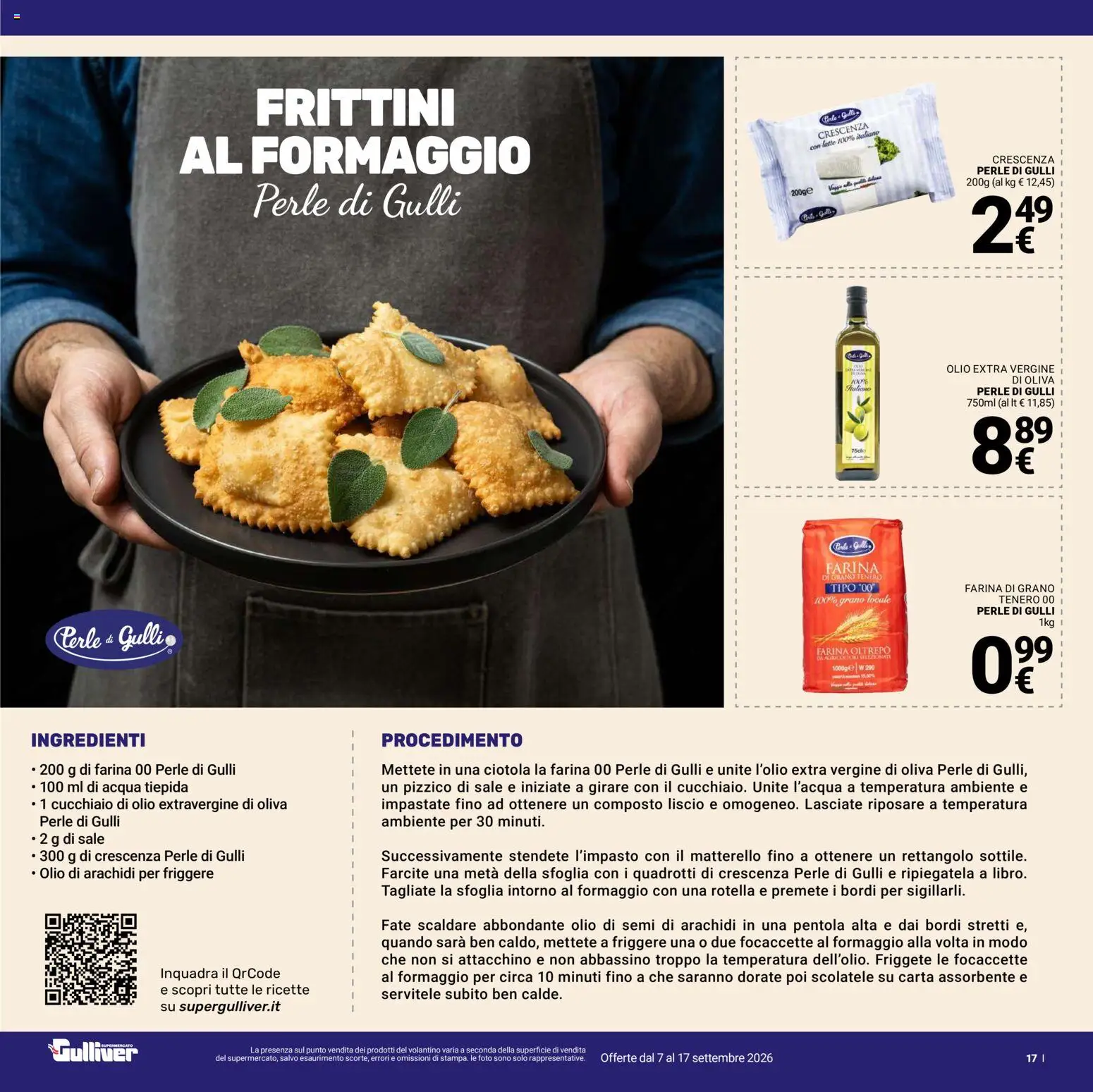 Anteprima dell'opuscolo Gulliver volantino dal negozio Gulliver valido da 07/09/2026 - Acqua, Olio, Sale, Farina, Ciotola, Ingredienti, Olio di arachidi, Olio extra vergine