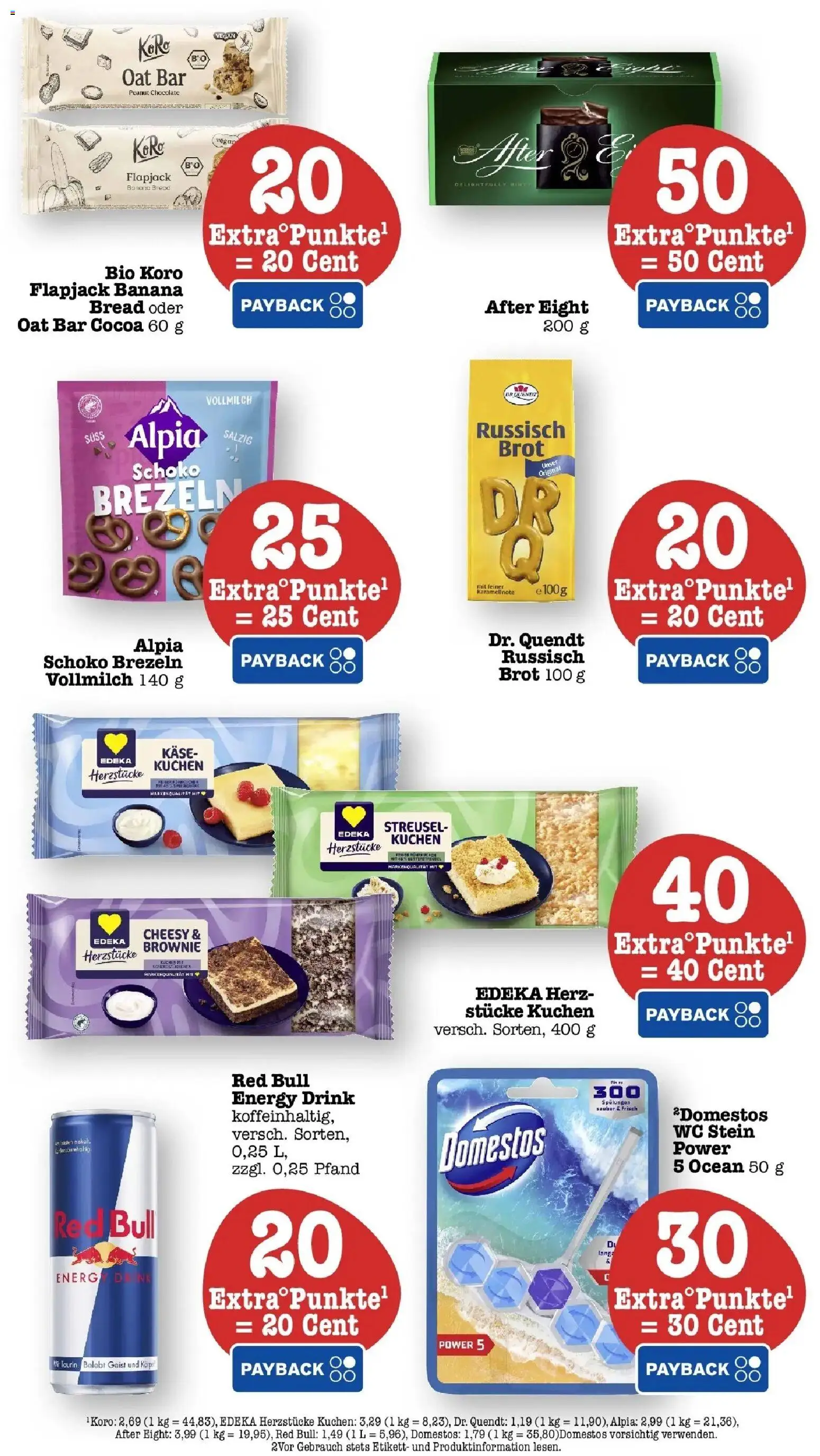 Vorschau von dem Prospekt des Geschäftes Edeka, gültig ab dem 26.10.2026 - Kuchen, Red bull, Käse, Brot, Energy, WC Stein