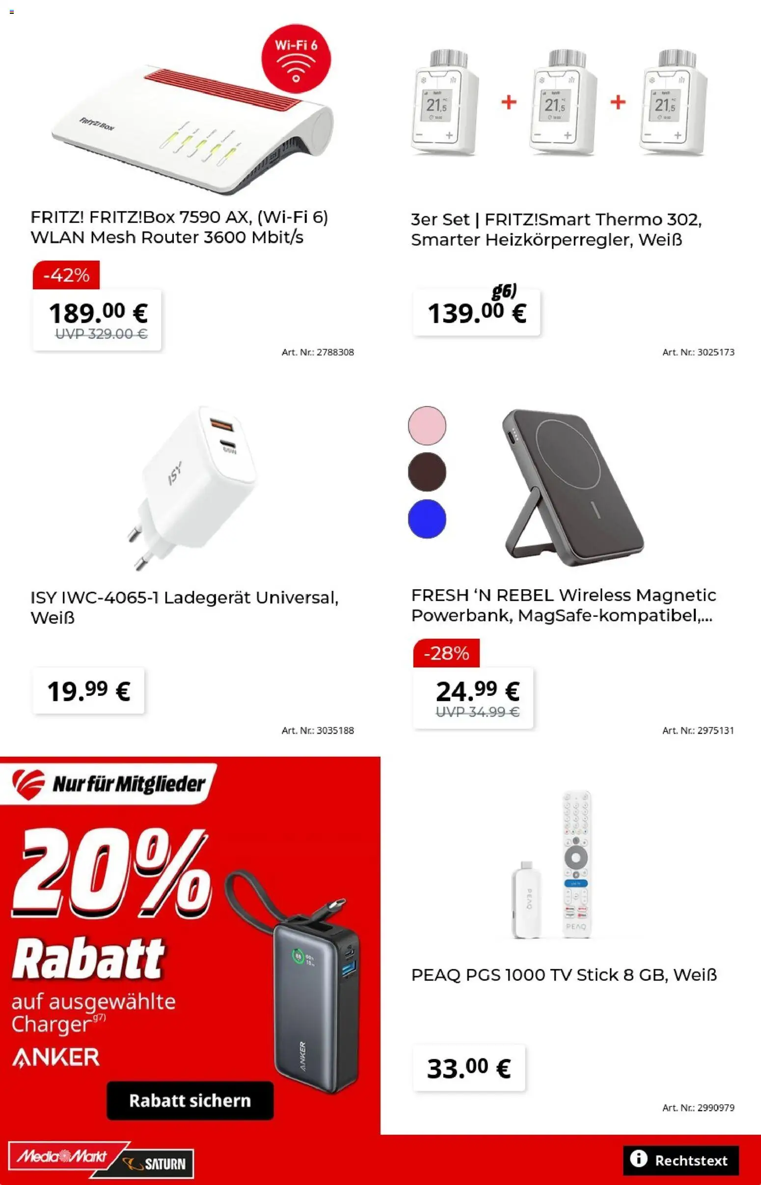 Vorschau von dem Prospekt des Geschäftes Media Markt, gültig ab dem 27.10.2026 - TV, Ladegerät
