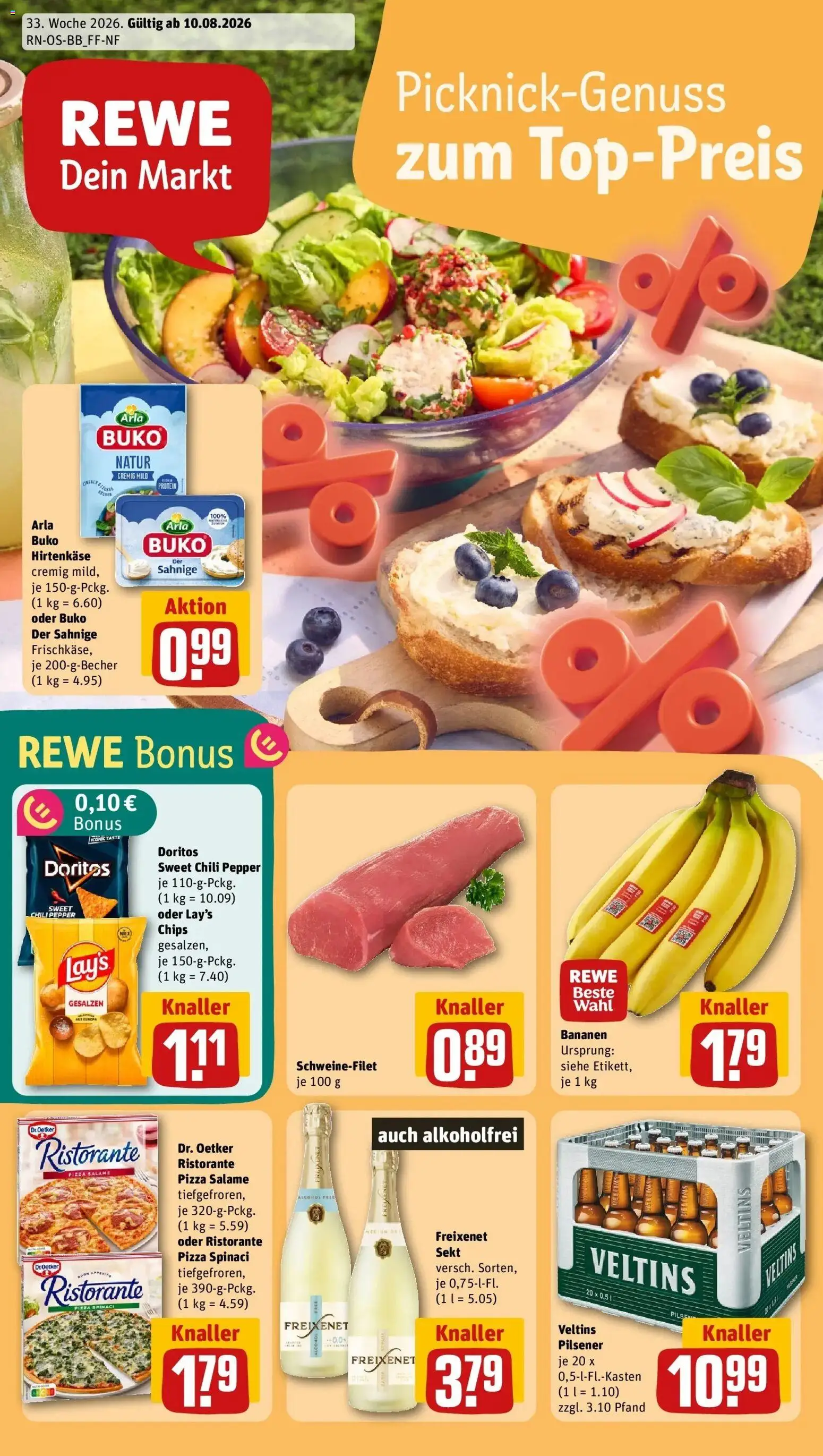 Vorschau von dem Prospekt des Geschäftes Rewe, gültig ab dem 10.08.2026