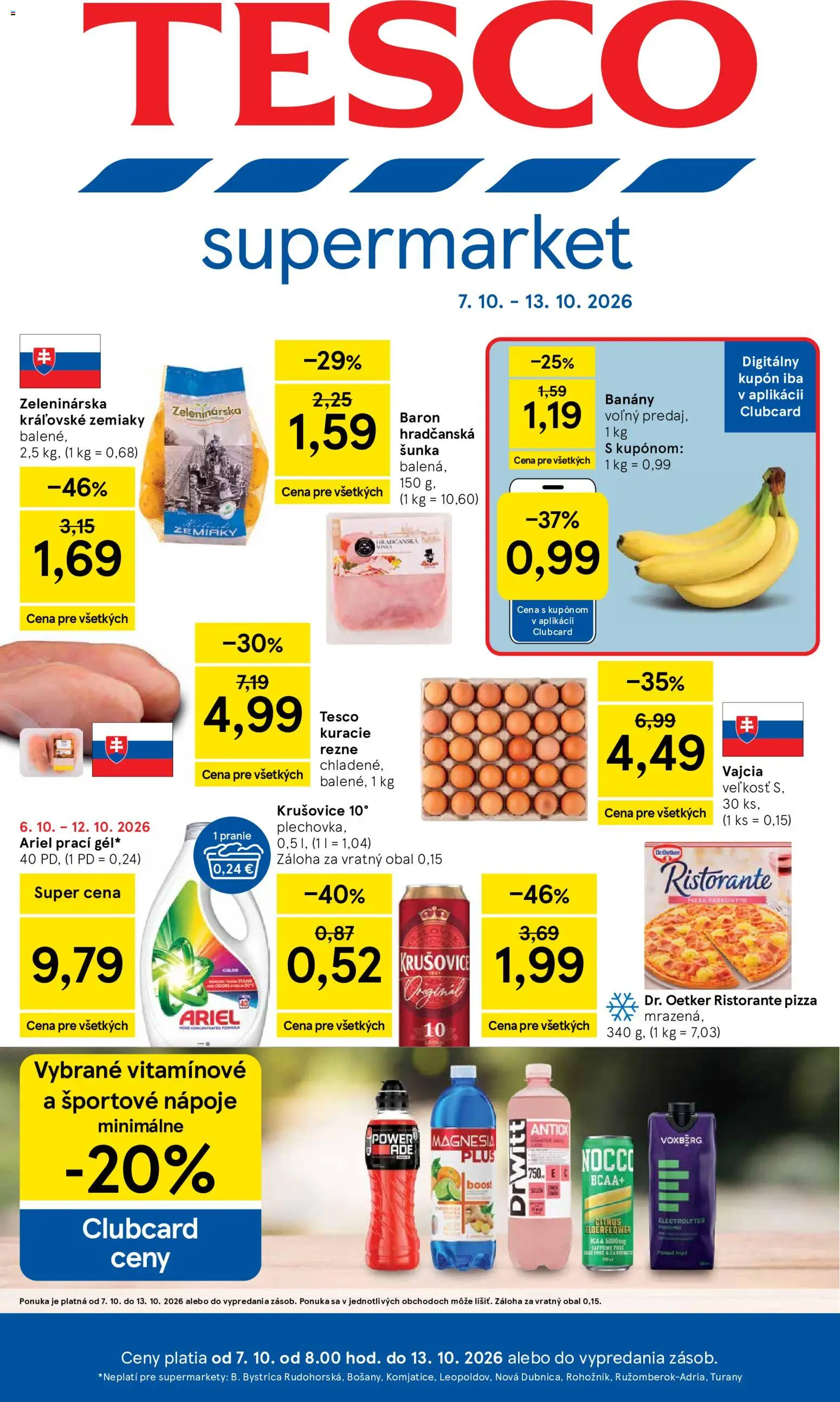 Náhľad Tesco letáku platného od 07.10.2026