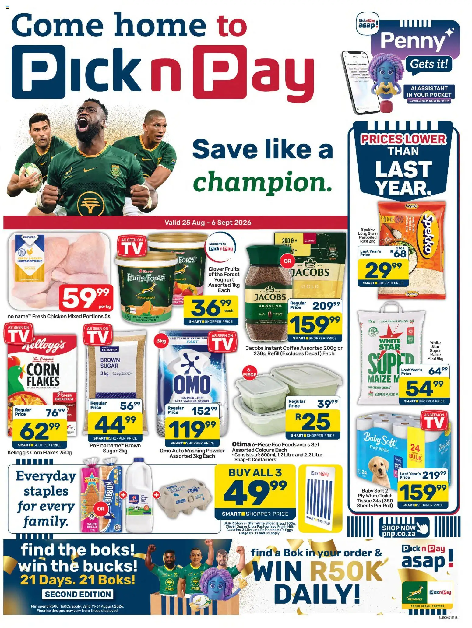 Preview of Pick n Pay flyer valid from 25/08/2026