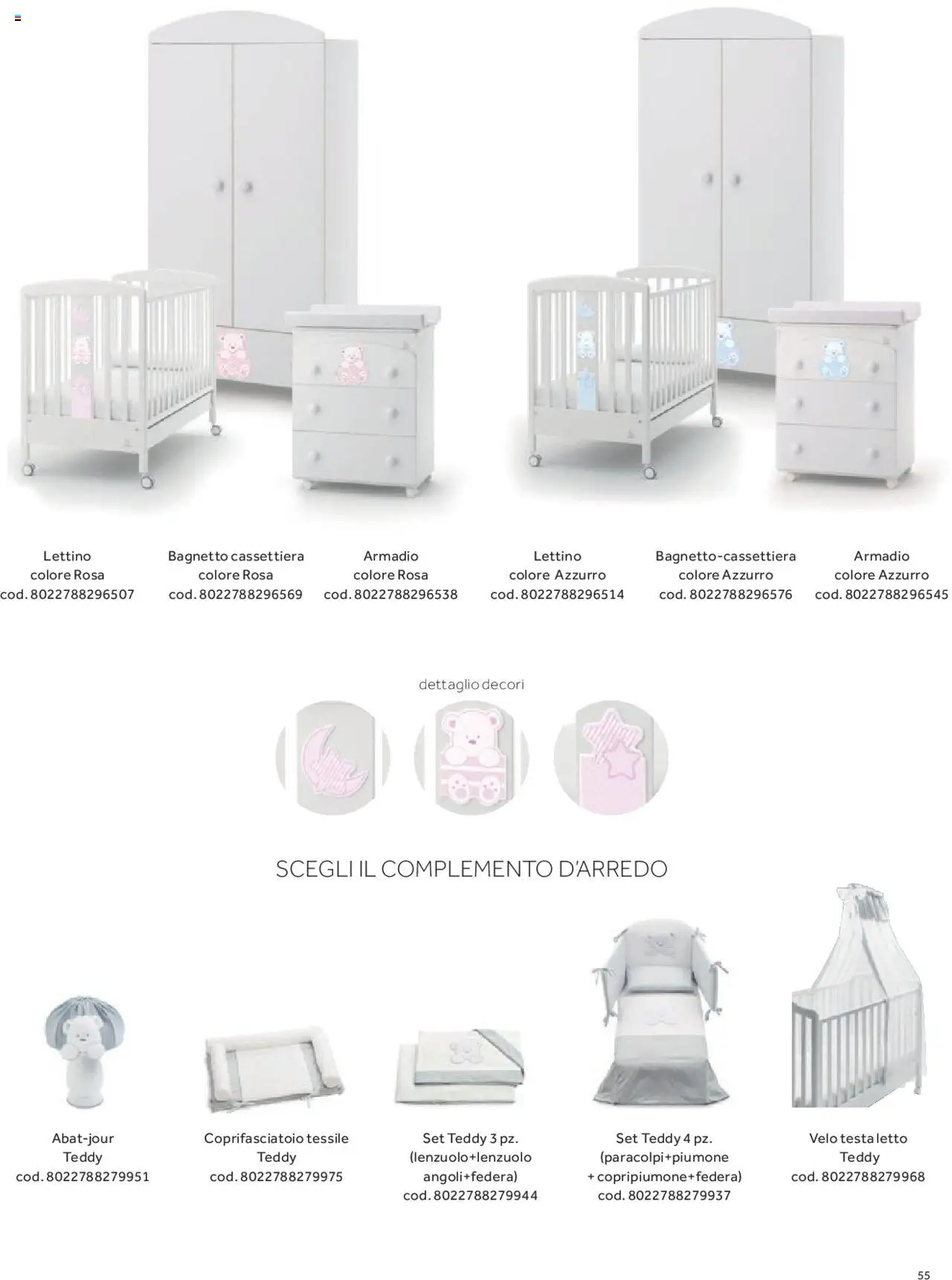 Anteprima dell'opuscolo Catalogo Camarette e Lettini dal negozio Prenatal valido da 01/01/2025 - Letto, Armadio, Cassettiera, Lettino, Bagnetto