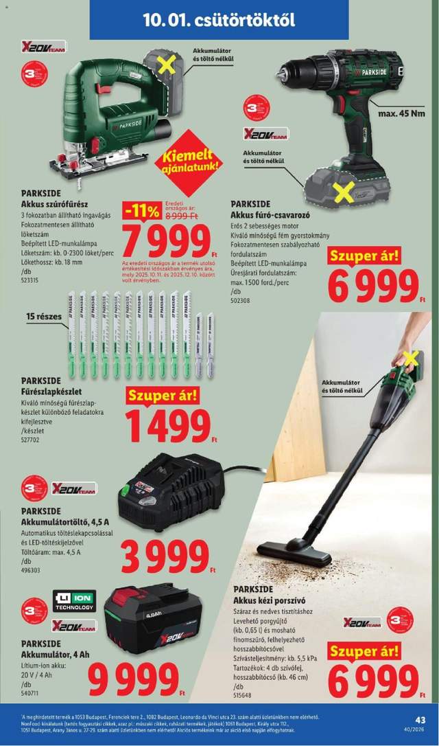 Új Lidl akciós újság 10.01.