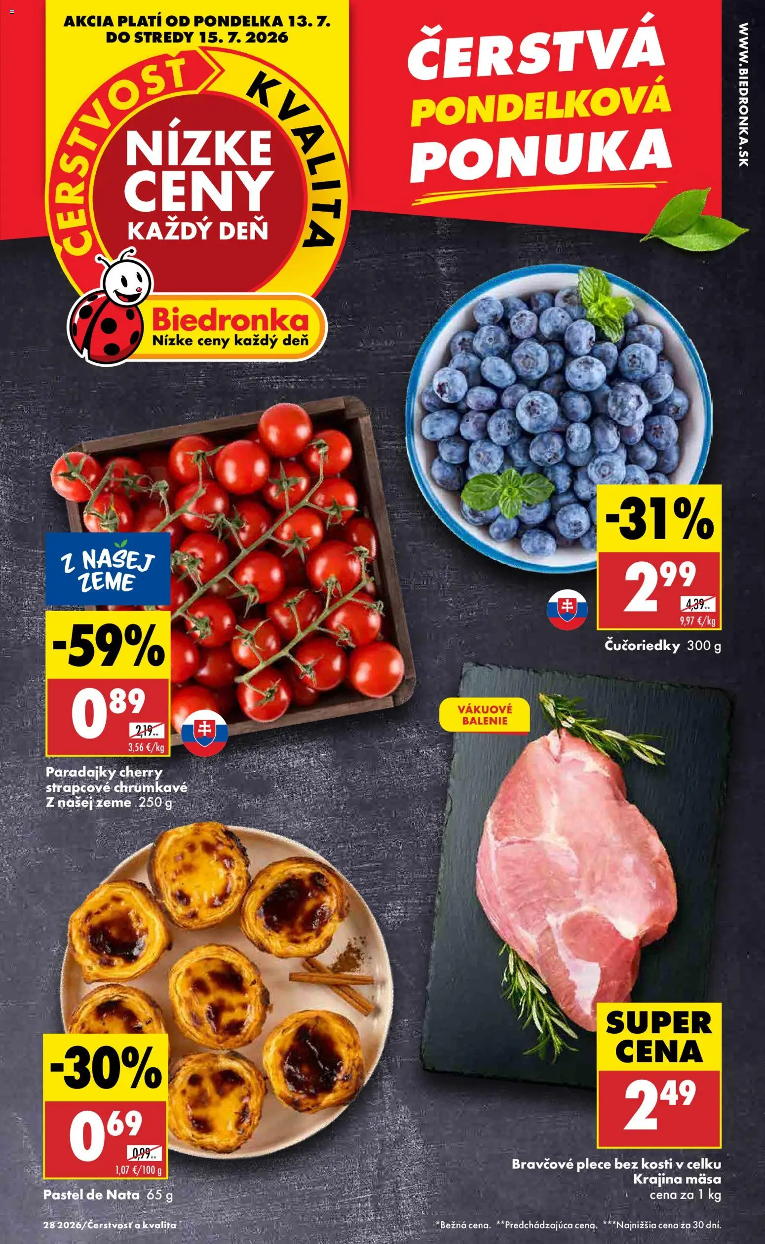 Náhľad Biedronka letáku platného od 13.07.2026