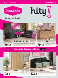 Náhľad Kondela letáku platného od 14.10.2026
