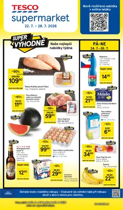 Náhled nabídky: Tesco Tesco leták - Supermarket platný od 22.07.2026