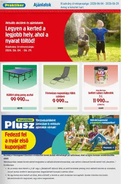 Praktiker - Praktiker akciós újság megtekintése, amely érvényes 2026.06.04.-től