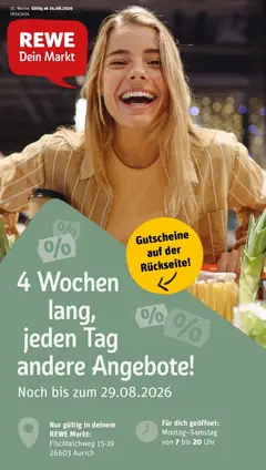 Vorschau von dem Prospekt des Geschäftes Rewe, gültig ab dem 24.08.2026