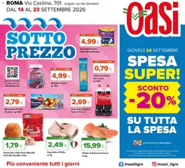 Anteprima dell'opuscolo Oasi volantino Roma Casilina dal negozio Oasi valido da 14/09/2026