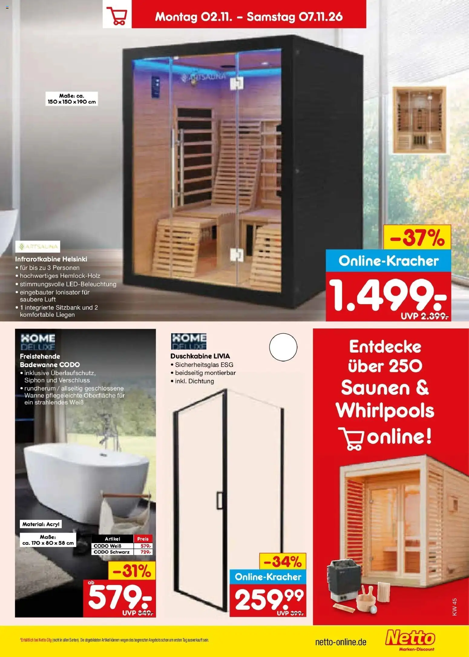 Vorschau von dem Prospekt des Geschäftes Netto Marken-Discount, gültig ab dem 02.11.2026 - Sitzbank