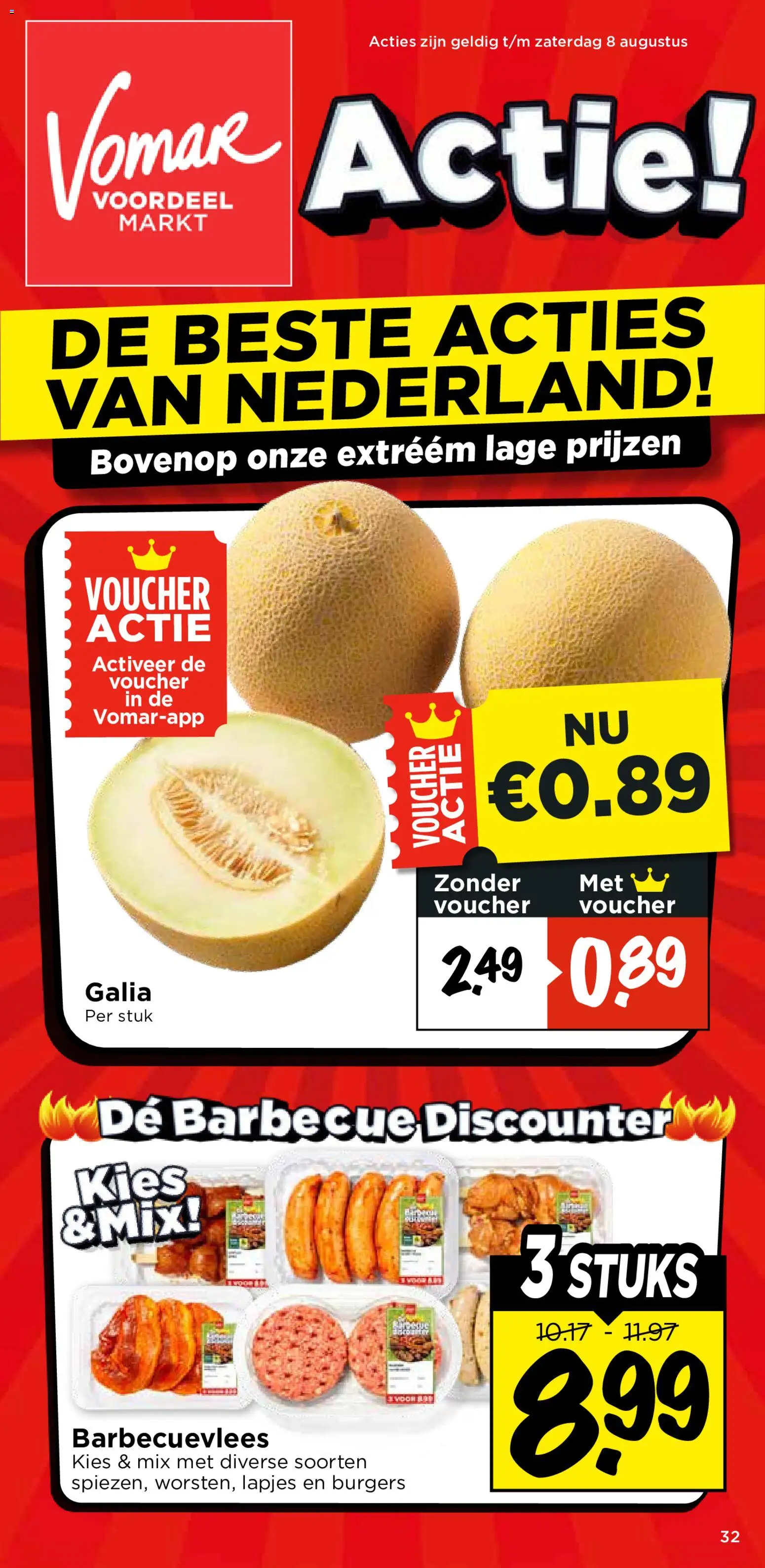 Voorbeeld van Vomar folder - Weekend folder van winkel Vomar geldig vanaf 06-08-2026 - Barbecue