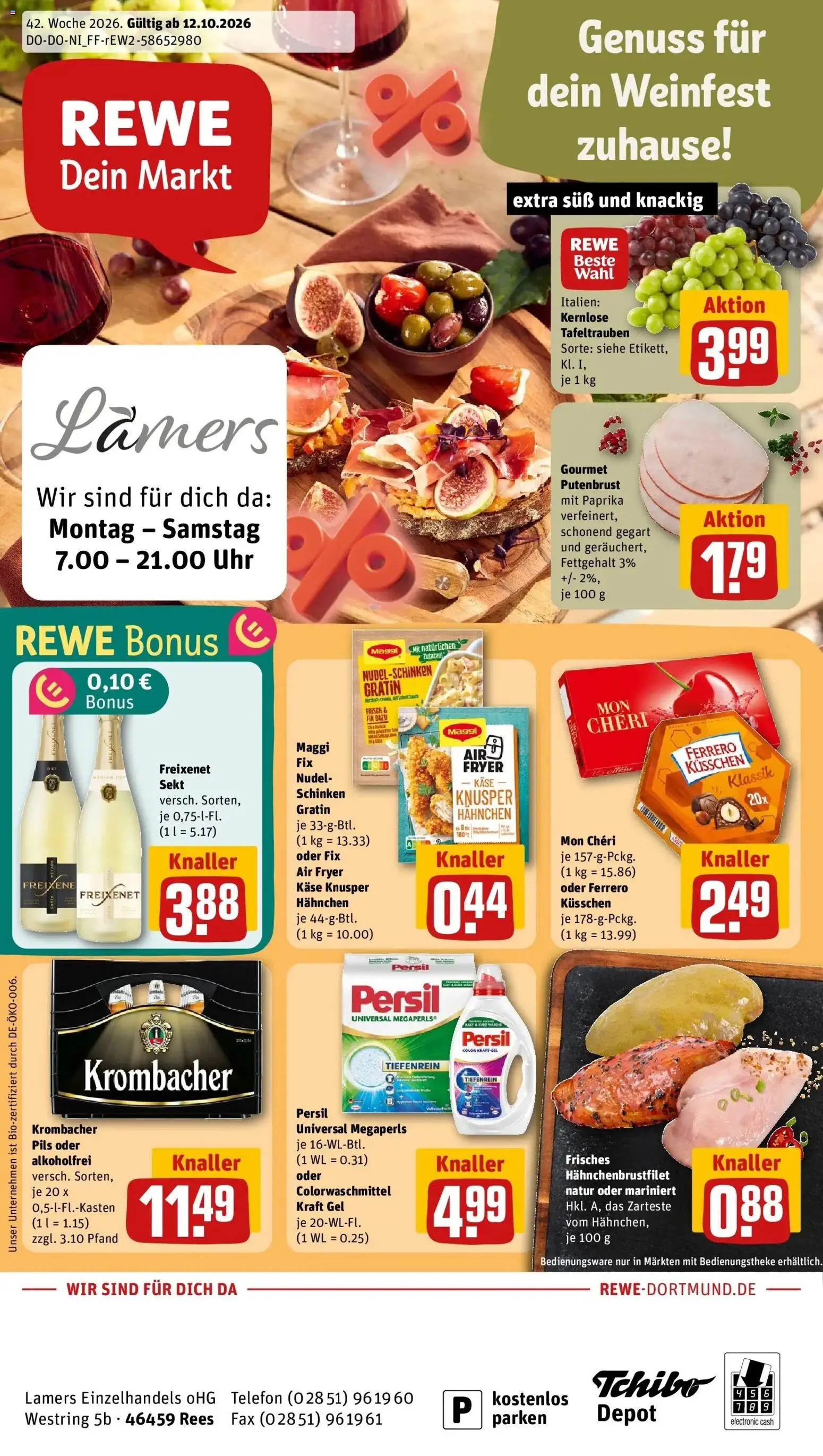 Vorschau von dem Prospekt des Geschäftes Rewe, gültig ab dem 12.10.2026